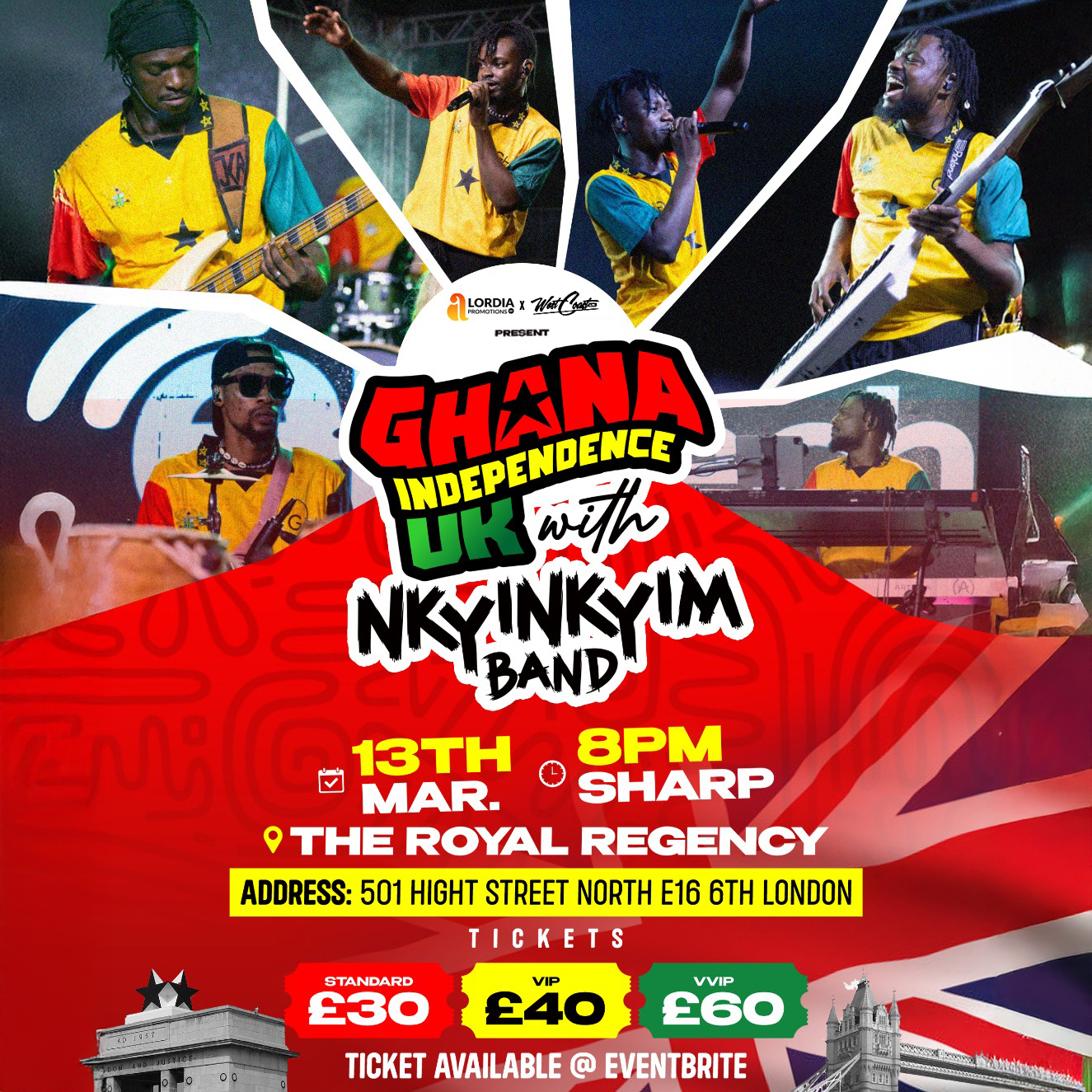 Ghana Independence UK with Nkyinkyim Band